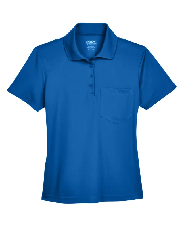CORE365 Ladies' Origin Performance Piqué Polo with Pocket — view 3