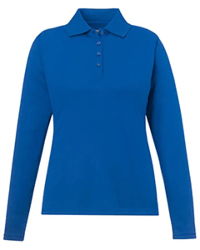 CORE365 Ladies' Pinnacle Performance Long-Sleeve Piqué Polo — view 12