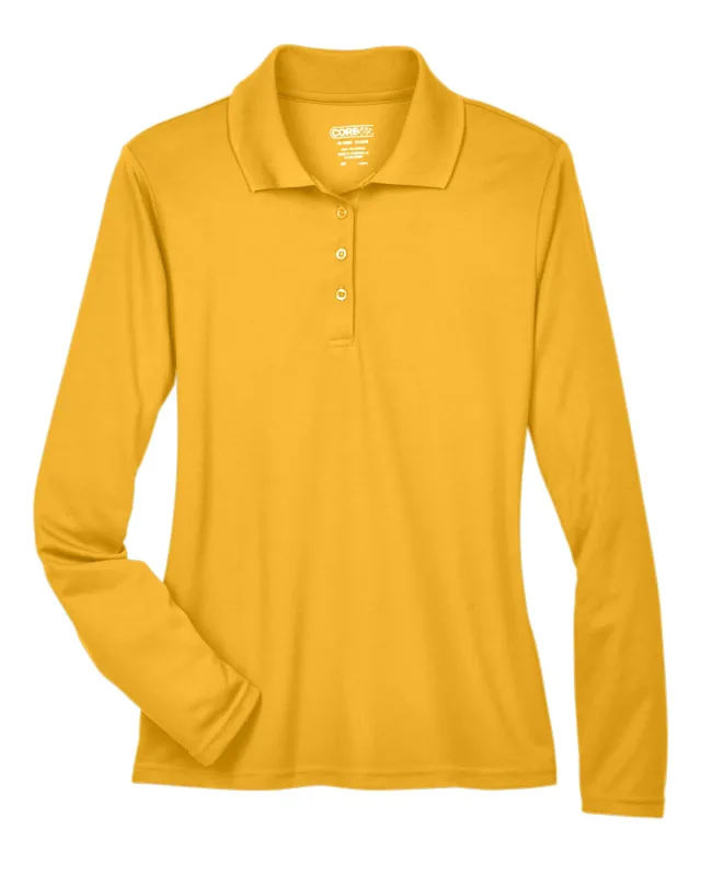CORE365 Ladies' Pinnacle Performance Long-Sleeve Piqué Polo — view 17