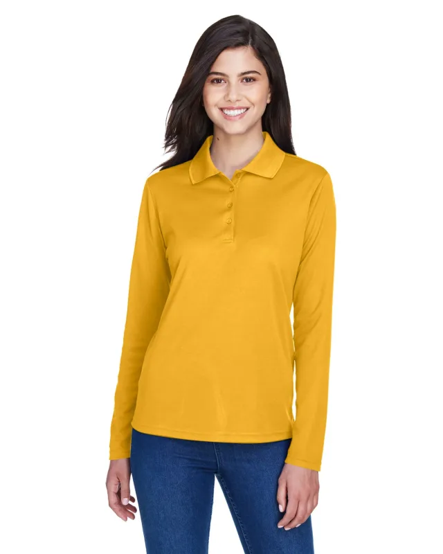 CORE365 Ladies' Pinnacle Performance Long-Sleeve Piqué Polo — view 18