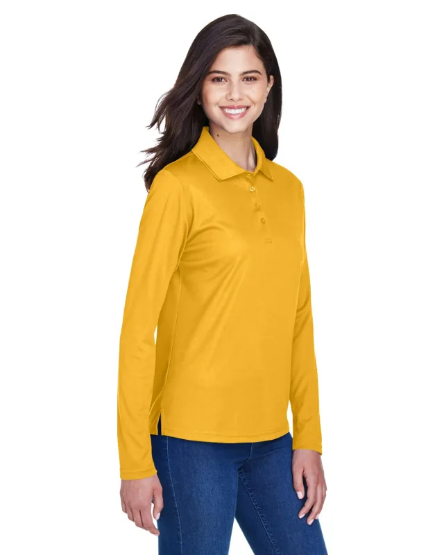 CORE365 Ladies' Pinnacle Performance Long-Sleeve Piqué Polo — view 19