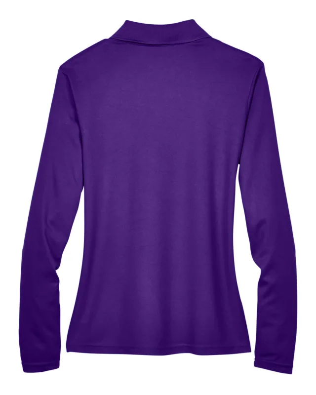 CORE365 Ladies' Pinnacle Performance Long-Sleeve Piqué Polo — view 2