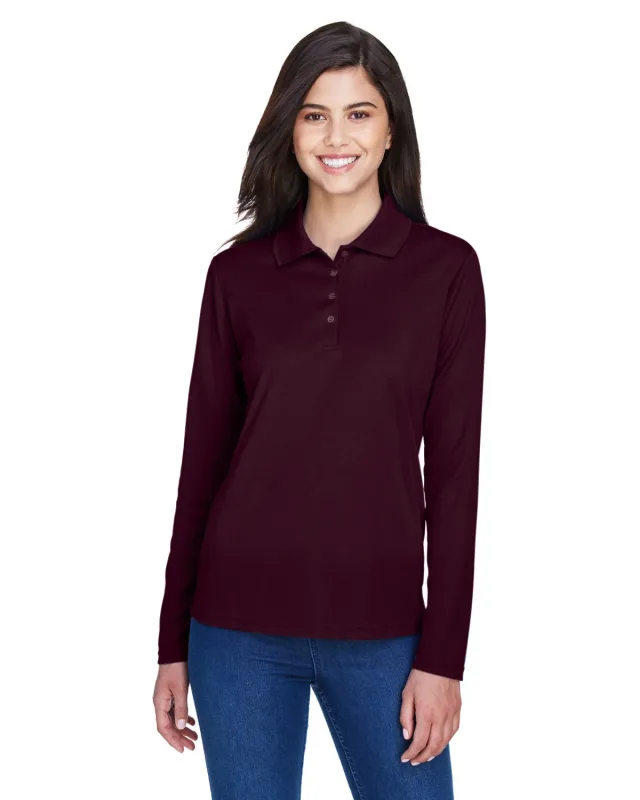 CORE365 Ladies' Pinnacle Performance Long-Sleeve Piqué Polo — view 31