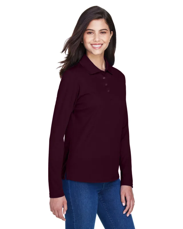 CORE365 Ladies' Pinnacle Performance Long-Sleeve Piqué Polo — view 33
