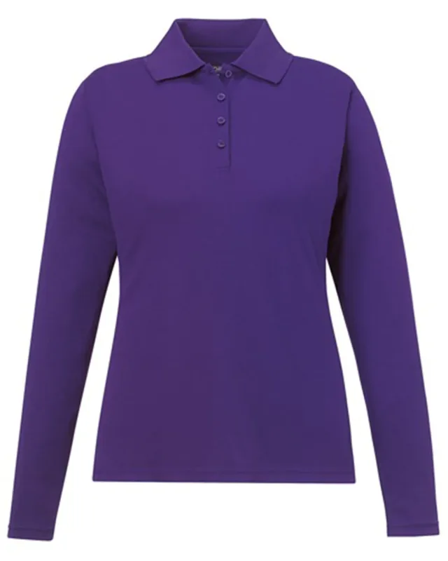 CORE365 Ladies' Pinnacle Performance Long-Sleeve Piqué Polo — view 5