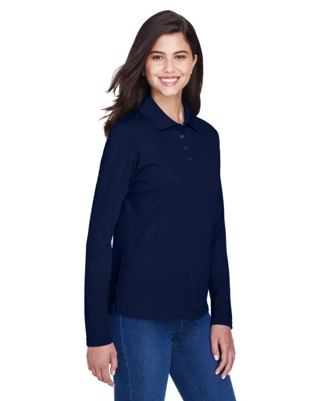 CORE365 Ladies' Pinnacle Performance Long-Sleeve Piqué Polo — view 60
