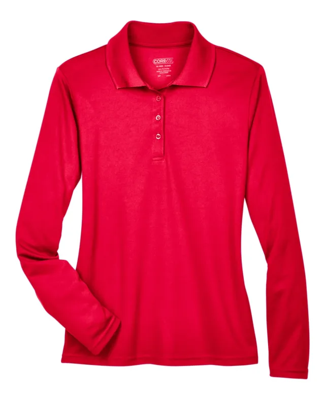 CORE365 Ladies' Pinnacle Performance Long-Sleeve Piqué Polo — view 64