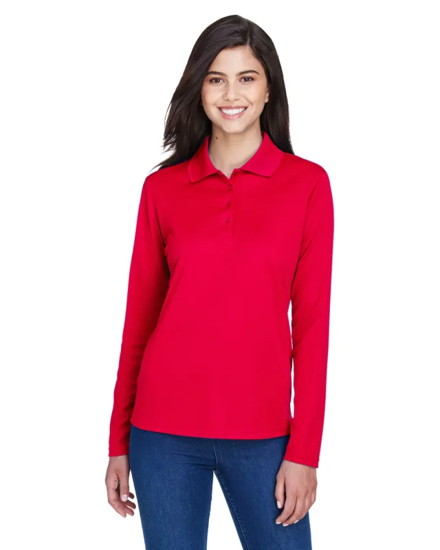 CORE365 Ladies' Pinnacle Performance Long-Sleeve Piqué Polo — view 65
