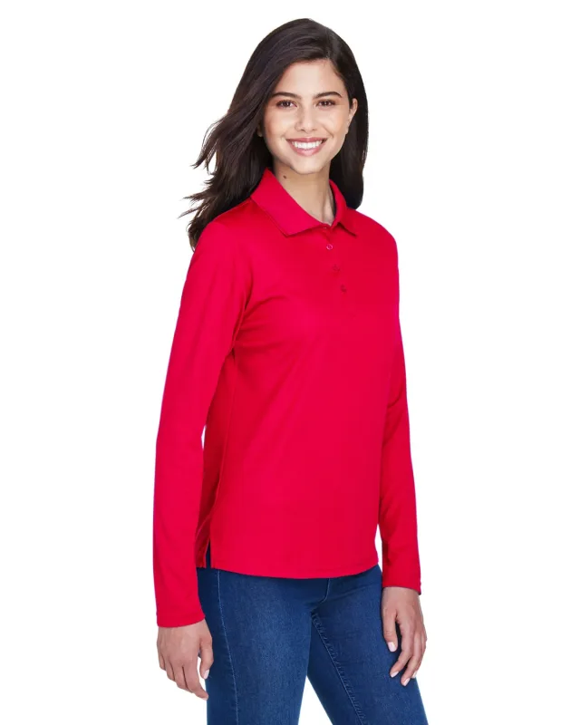 CORE365 Ladies' Pinnacle Performance Long-Sleeve Piqué Polo — view 67