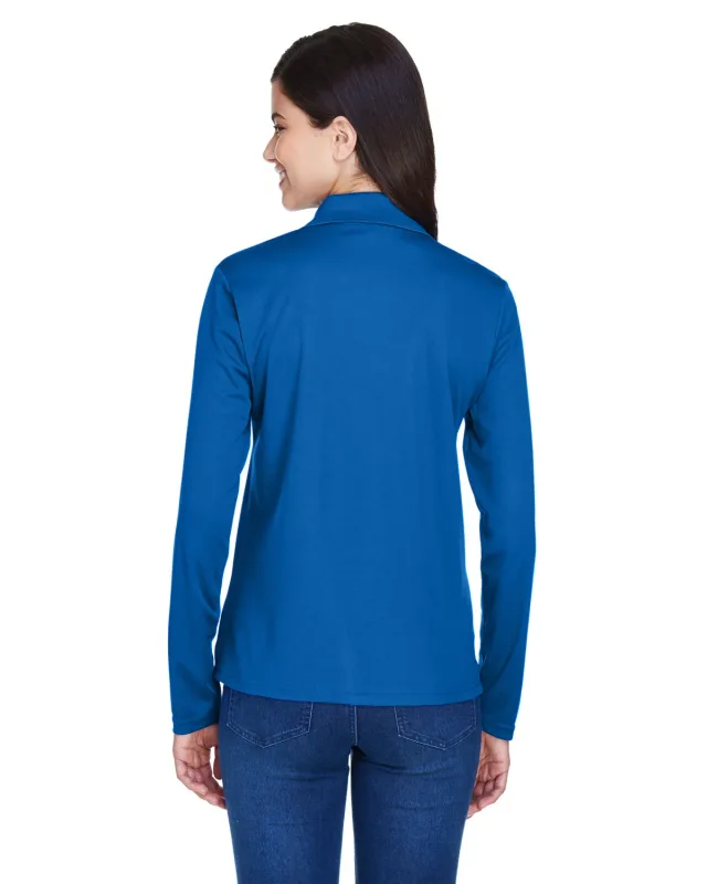 CORE365 Ladies' Pinnacle Performance Long-Sleeve Piqué Polo — view 8