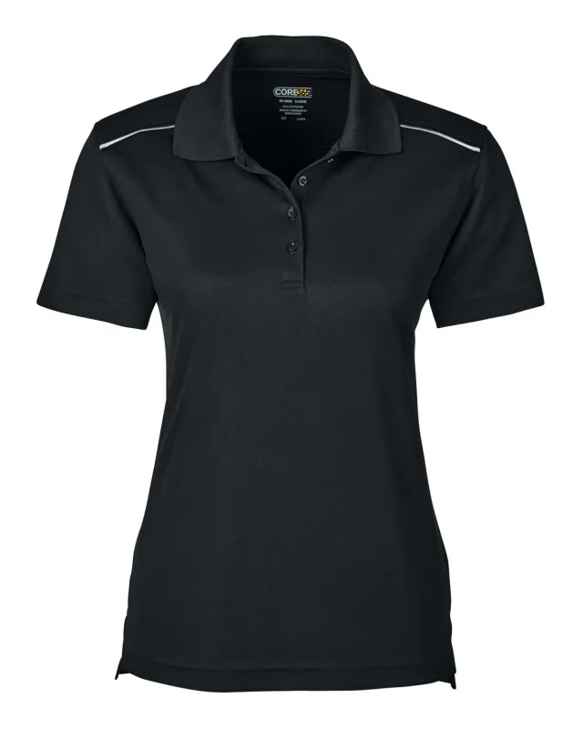 CORE365 Ladies' Radiant Performance Piqué Polo with Reflective Piping — view 11