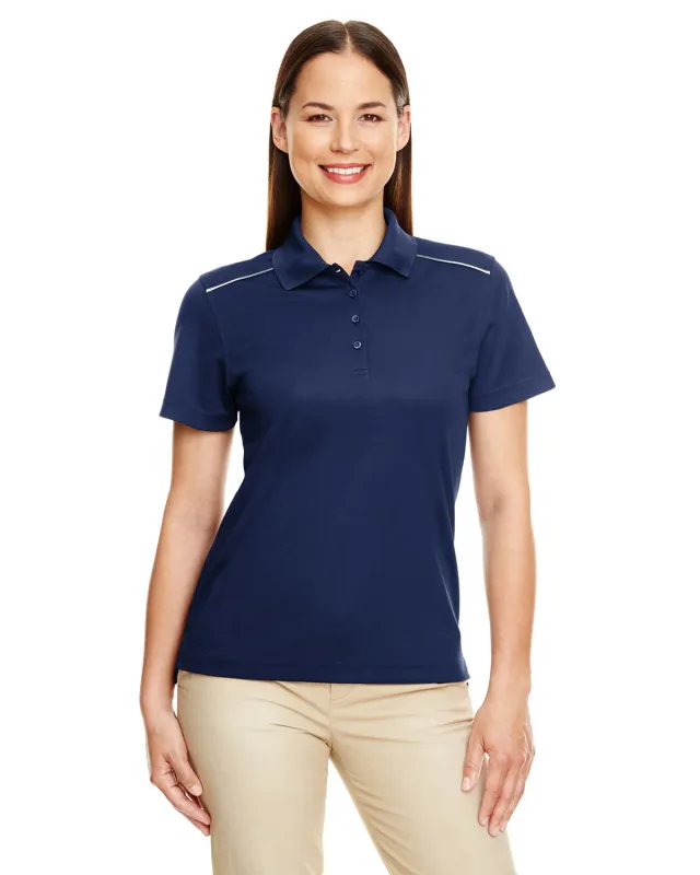CORE365 Ladies' Radiant Performance Piqué Polo with Reflective Piping — view 14