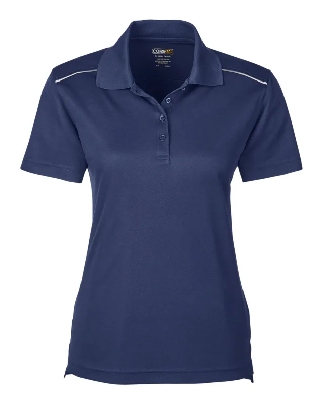 CORE365 Ladies' Radiant Performance Piqué Polo with Reflective Piping — view 15