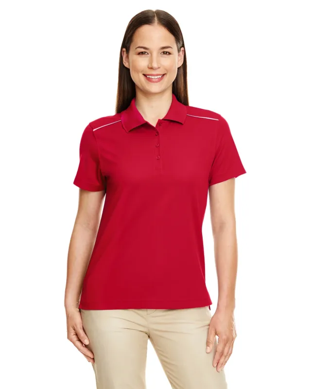 CORE365 Ladies' Radiant Performance Piqué Polo with Reflective Piping — view 18