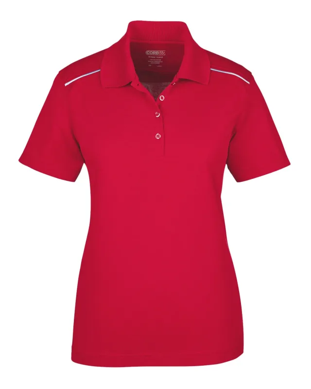CORE365 Ladies' Radiant Performance Piqué Polo with Reflective Piping — view 19