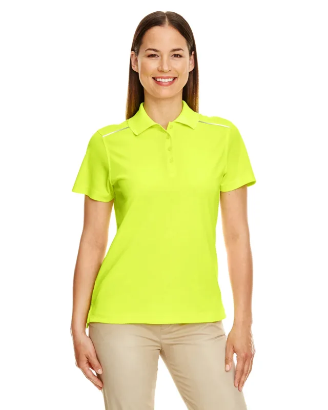 CORE365 Ladies' Radiant Performance Piqué Polo with Reflective Piping — view 6
