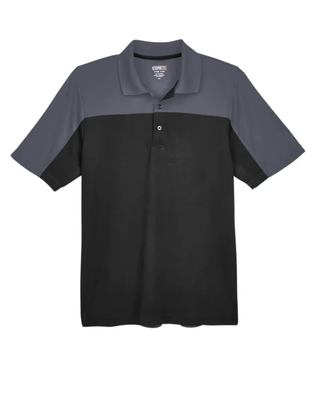 CORE365 Men's Balance Colorblock Performance Piqué Polo — view 24