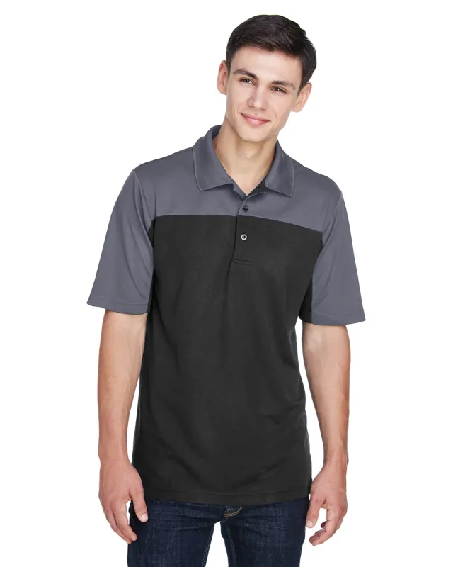 CORE365 Men's Balance Colorblock Performance Piqué Polo — view 25