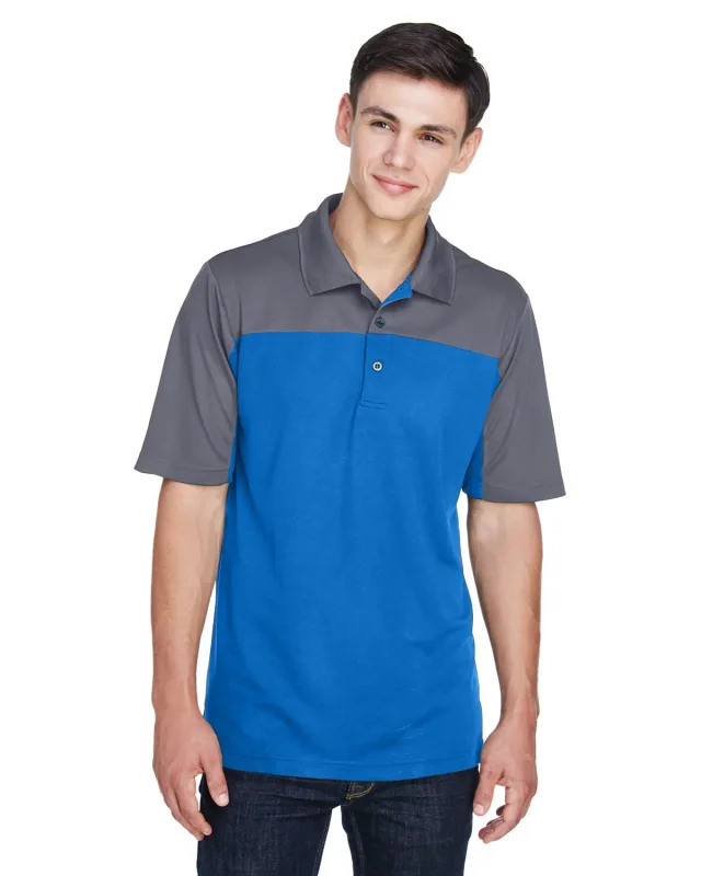CORE365 Men's Balance Colorblock Performance Piqué Polo — view 4