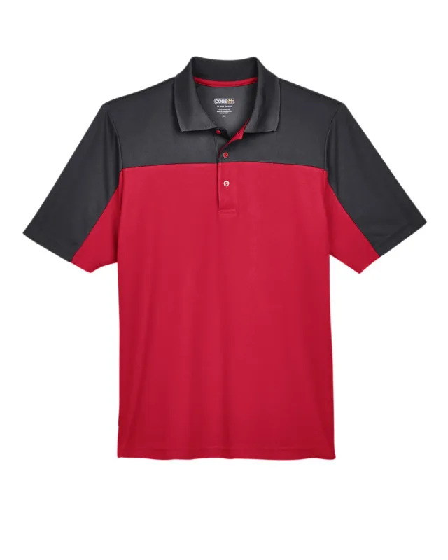 CORE365 Men's Balance Colorblock Performance Piqué Polo — view 45