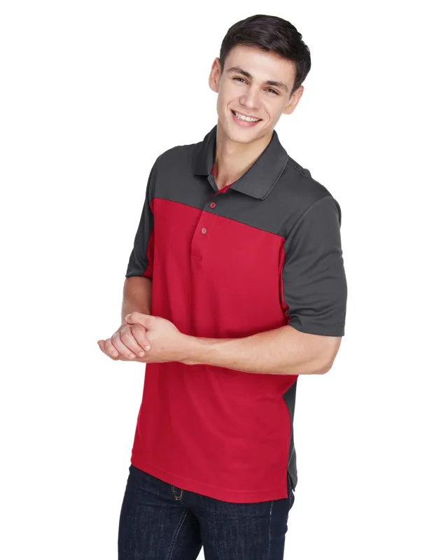 CORE365 Men's Balance Colorblock Performance Piqué Polo — view 49