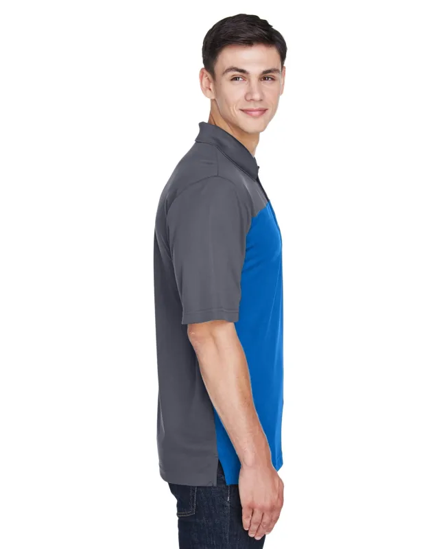 CORE365 Men's Balance Colorblock Performance Piqué Polo — view 8