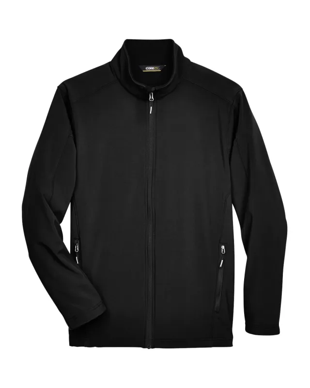 CORE365 Men's Cruise Two-Layer Fleece Bonded Soft Shell Jacket — view 10