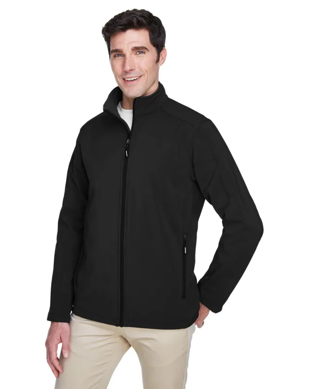 CORE365 Men's Cruise Two-Layer Fleece Bonded Soft Shell Jacket — view 13