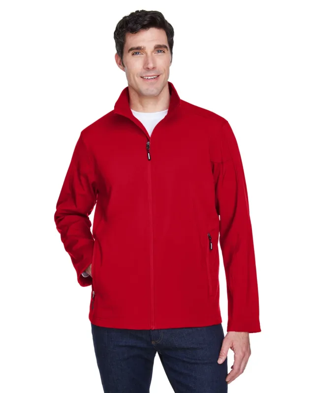 CORE365 Men's Cruise Two-Layer Fleece Bonded Soft Shell Jacket — view 25