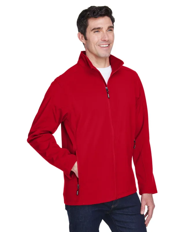 CORE365 Men's Cruise Two-Layer Fleece Bonded Soft Shell Jacket — view 27