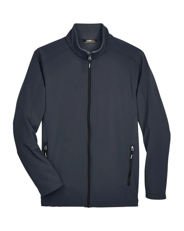 CORE365 Men's Cruise Two-Layer Fleece Bonded Soft Shell Jacket — view 3