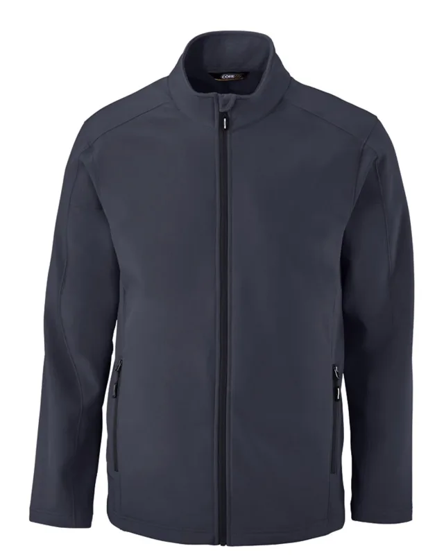 CORE365 Men's Cruise Two-Layer Fleece Bonded Soft Shell Jacket — view 5