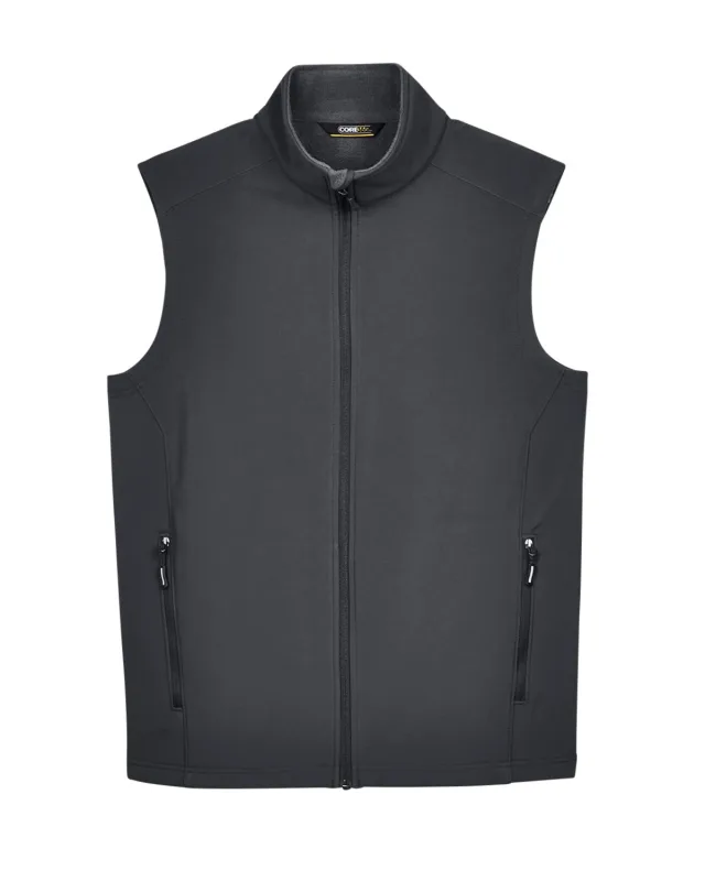 CORE365 Men's Cruise Two-Layer Fleece Bonded Soft Shell Vest — view 3