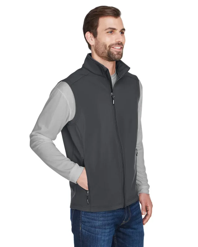 CORE365 Men's Cruise Two-Layer Fleece Bonded Soft Shell Vest — view 6