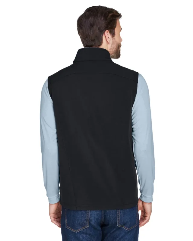 CORE365 Men's Cruise Two-Layer Fleece Bonded Soft Shell Vest — view 8