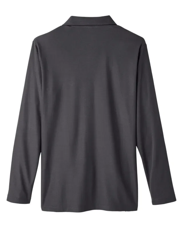 CORE365 Men's Fusion ChromaSoft Long-Sleeve Pique Polo — view 2