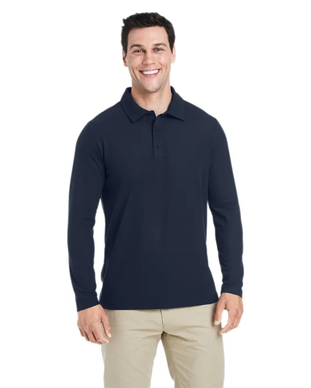 CORE365 Men's Fusion ChromaSoft Long-Sleeve Pique Polo — view 24
