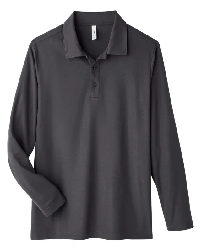 CORE365 Men's Fusion ChromaSoft Long-Sleeve Pique Polo — view 3