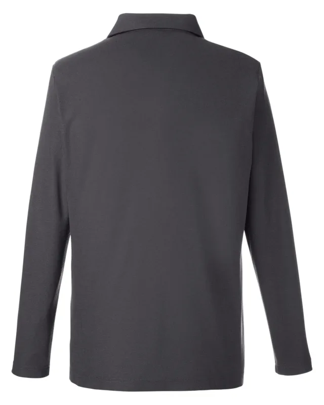CORE365 Men's Fusion ChromaSoft Long-Sleeve Pique Polo — view 5