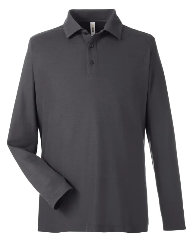 CORE365 Men's Fusion ChromaSoft Long-Sleeve Pique Polo — view 8