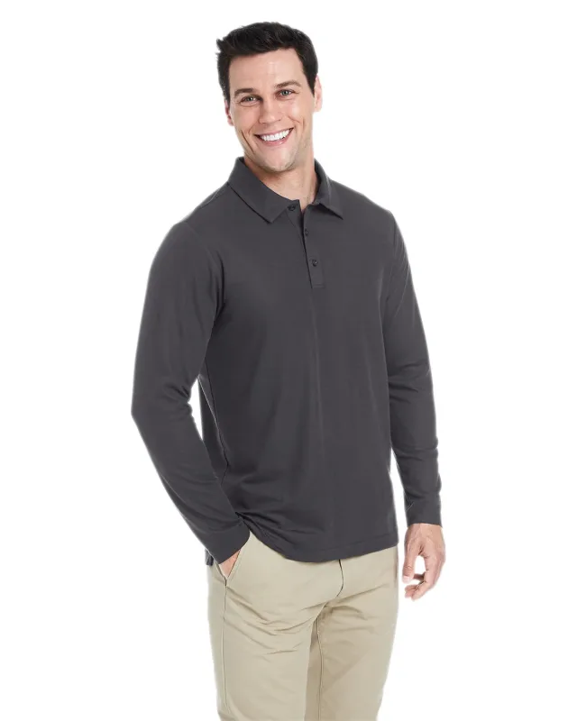 CORE365 Men's Fusion ChromaSoft Long-Sleeve Pique Polo — view 9