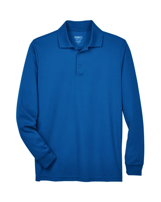 CORE365 Men's Pinnacle Performance Long-Sleeve Piqué Polo — view 10