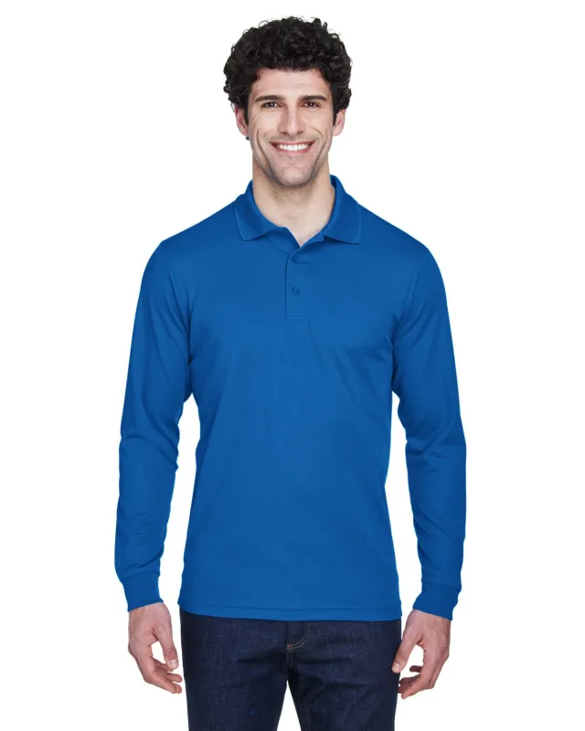 CORE365 Men's Pinnacle Performance Long-Sleeve Piqué Polo — view 11