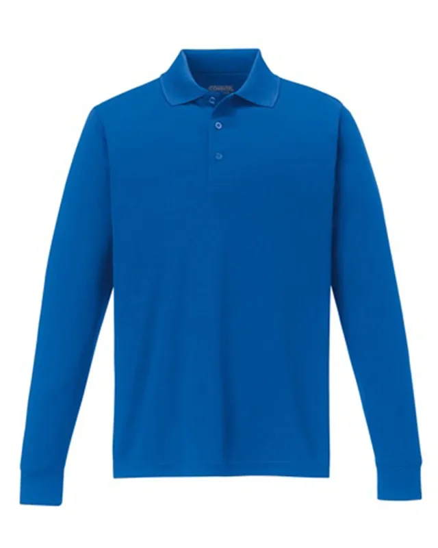 CORE365 Men's Pinnacle Performance Long-Sleeve Piqué Polo — view 12
