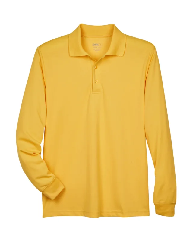 CORE365 Men's Pinnacle Performance Long-Sleeve Piqué Polo — view 17
