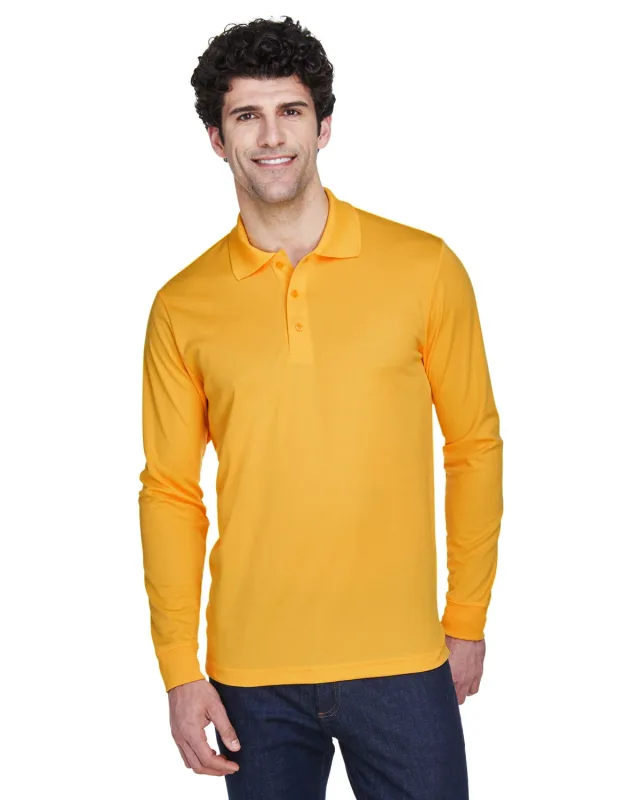 CORE365 Men's Pinnacle Performance Long-Sleeve Piqué Polo — view 18