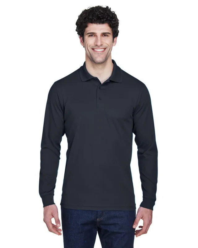 CORE365 Men's Pinnacle Performance Long-Sleeve Piqué Polo — view 25