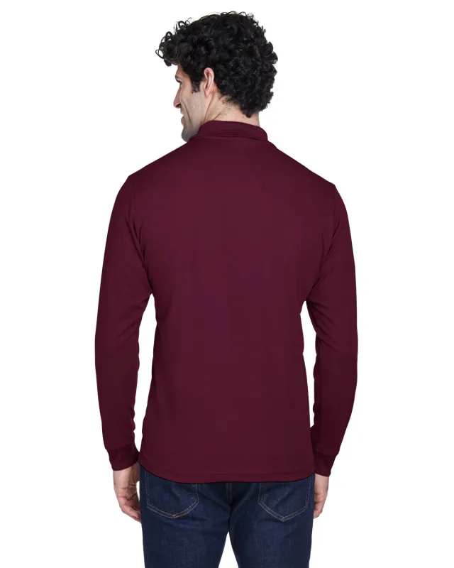 CORE365 Men's Pinnacle Performance Long-Sleeve Piqué Polo — view 29