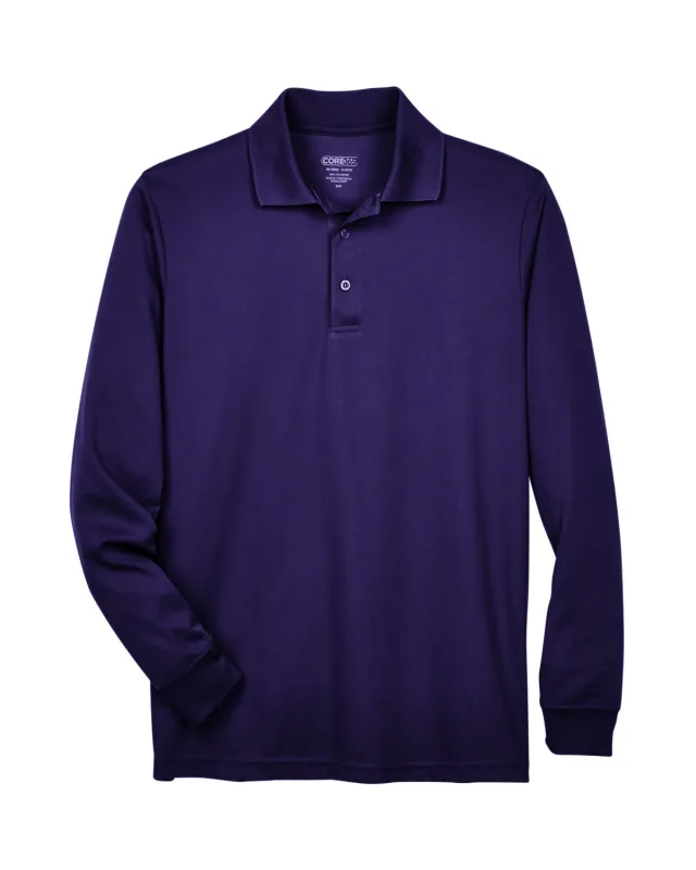 CORE365 Men's Pinnacle Performance Long-Sleeve Piqué Polo — view 3