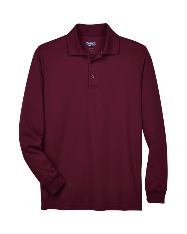 CORE365 Men's Pinnacle Performance Long-Sleeve Piqué Polo — view 31